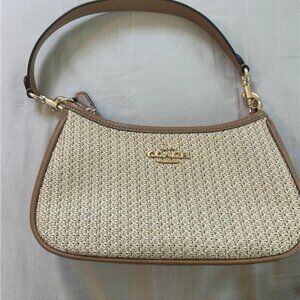 Coach Teri Straw Shoulder Bag